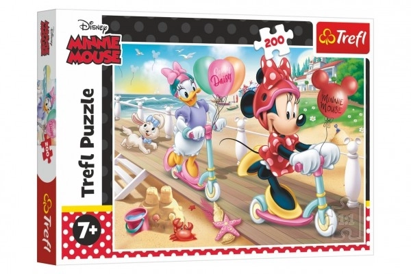 Puzzle Minnie Mouse Am Strand 200 Teile