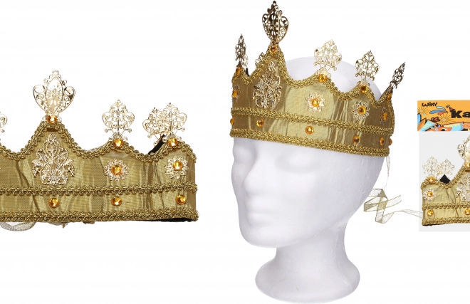 Karneval-Set Goldene Krone