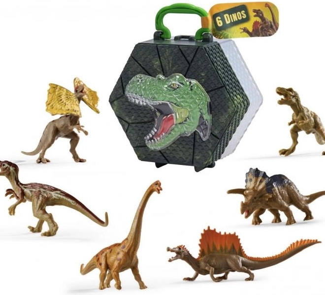 Dinosaurierfiguren 8-9 cm, Set 6 Stk