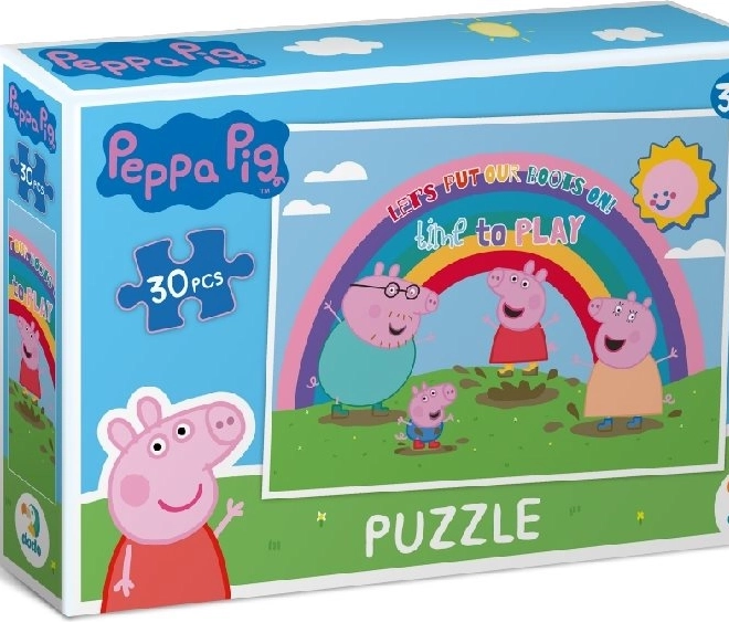 Puzzle Peppa Wutz: Regenbogen 30 Teile