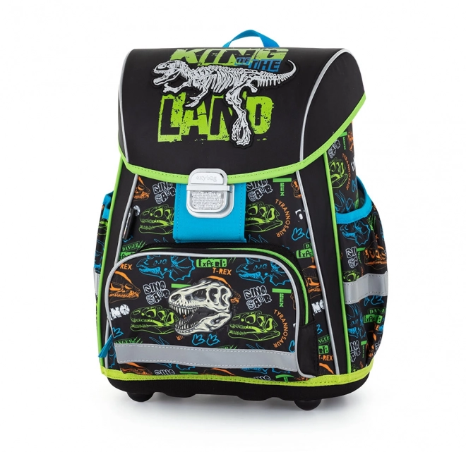 Premium Schulrucksack Dinosaurier