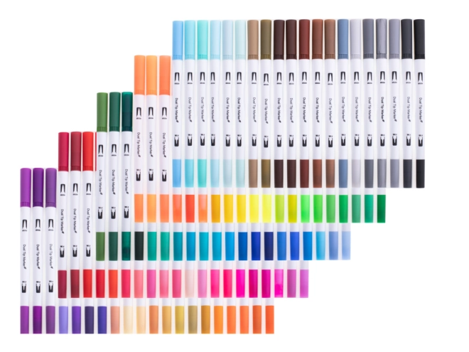 100 leuchtende Farben in einem Set
