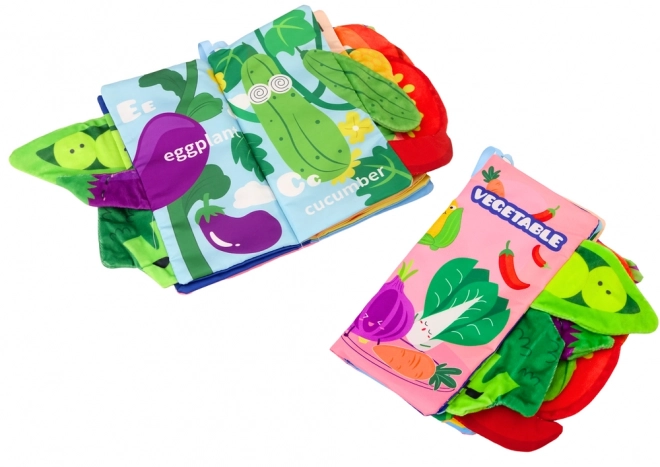 Bunte Raschelbücher mit Gemüse für Babys