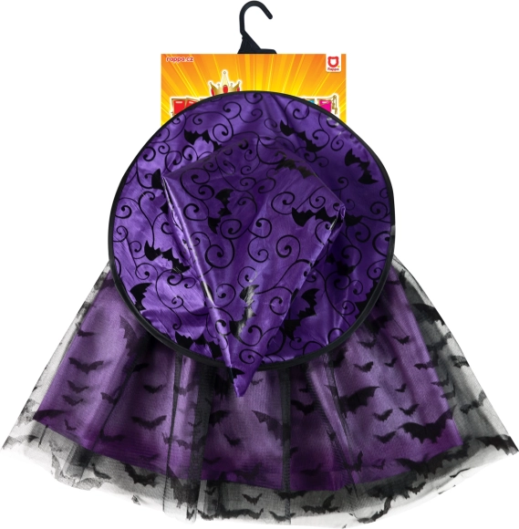 Bauschiger Tutu-Rock mit Fledermausdruck