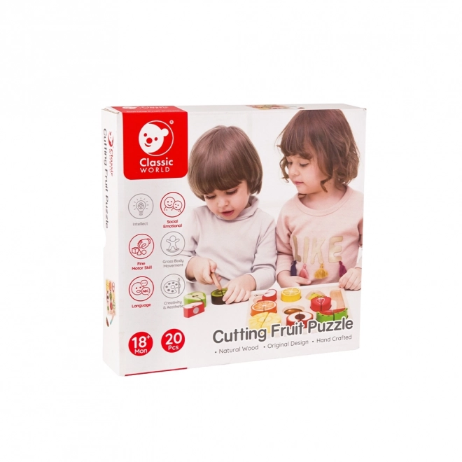 Obst-Schneideset für Kinder von Classic World - Montessori-Set