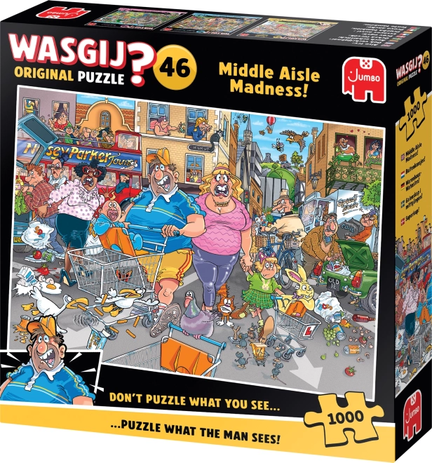 Jumbo Puzzle Wasgij: Wahnsinn der mittleren Gasse 1000 Teile