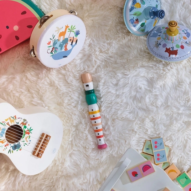 Vilac Mehrfarbige Holzflöte für Kinder