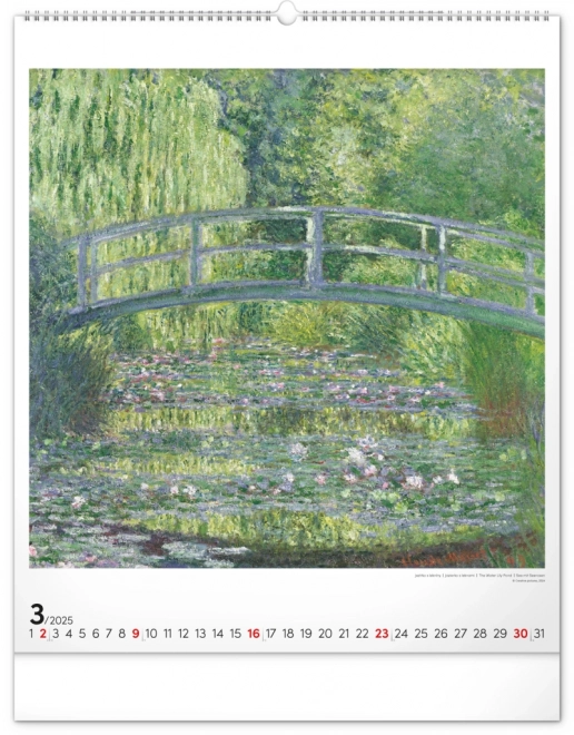 Wandkalender Claude Monet 2025