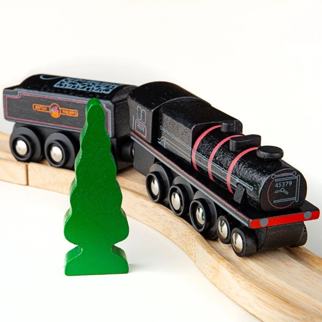 Bigjigs Rail Schwarze Dampf-Lokomotive