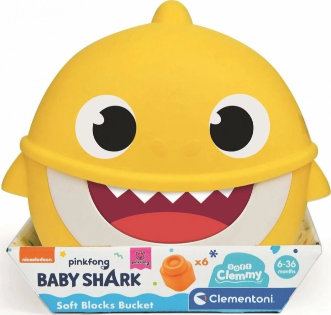 Clementoni Baby Shark Weiche Clemmy Bausteine