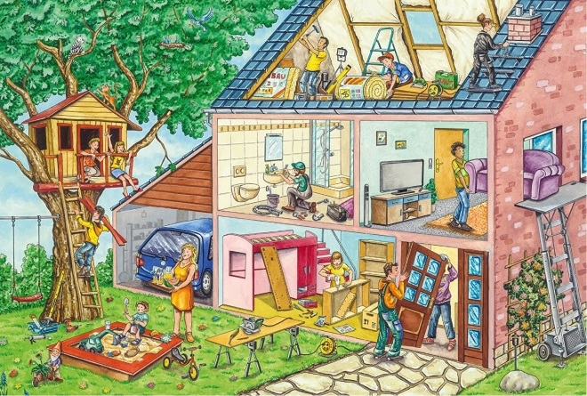 Schmidt Puzzle Fleißige Handwerker 40 Teile mit Werkzeug