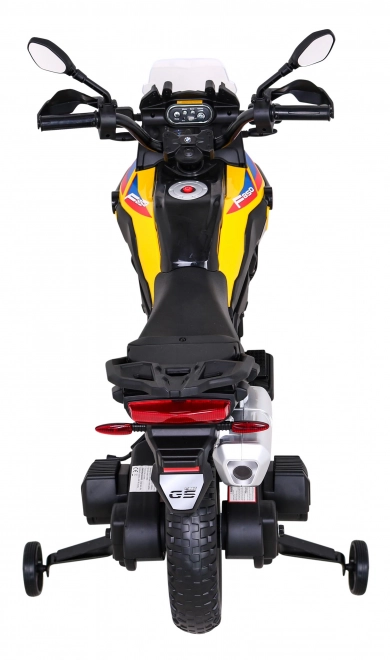 Kindermotorrad BMW F850 GS mit Batterie Gelb