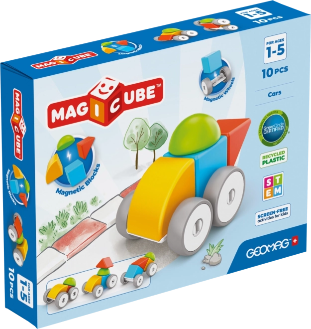 Geomag Magicube Auto – magnetisches Konstruktionsspielzeug für die Kleinsten (10 Teile)