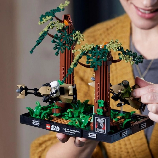 Lego Star Wars Diorama: Verfolgungsjagd auf Endor