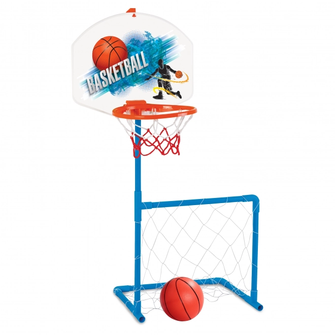 2-in-1 Basketballkorb und Fußballtor für Kinder