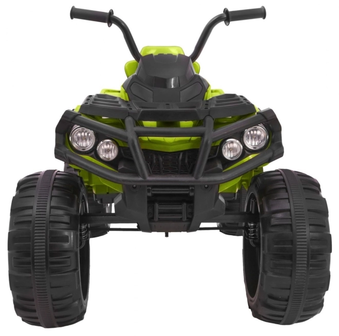 Kinder-Batterie-Quad grün + EVA-Räder + MP3-Radio + LED + langsamer Start