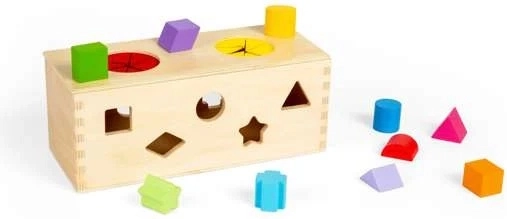 Bigjigs Toys Geheime Holzkiste zum Formen Einlegen und Sortieren