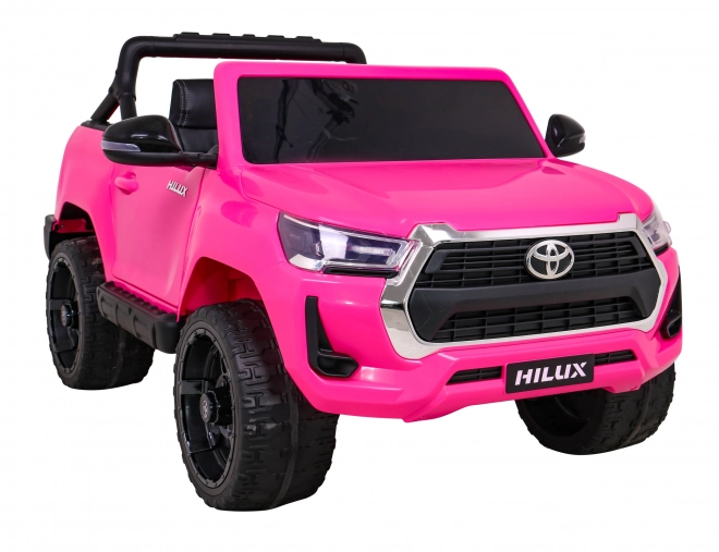 Toyota Hilux auf Batterie für Kinder Rosa + Antrieb 4x4 + Fernbedienung + 2 Sitzplätze + MP3 Radio + LED