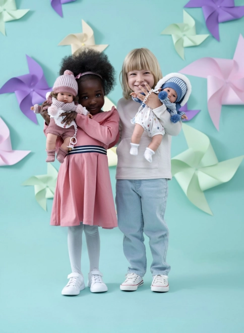 Realistische Puppe SASHA mit Geräuschen und weichem Körper - 38 cm