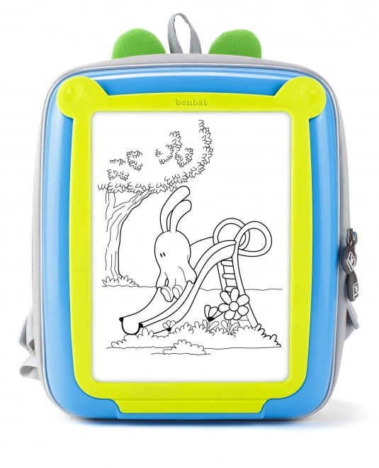 Kreativer Kinderrucksack Blau/Grün