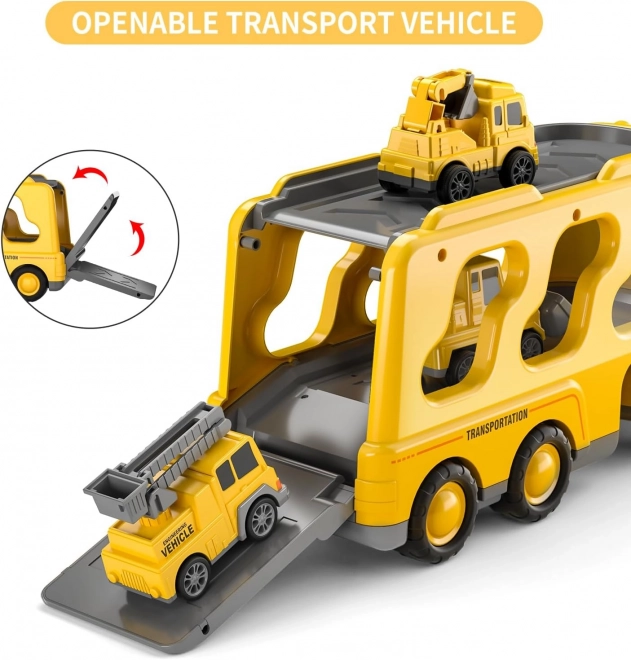 Woopie Abschleppwagen Set mit 5 Fahrzeugen