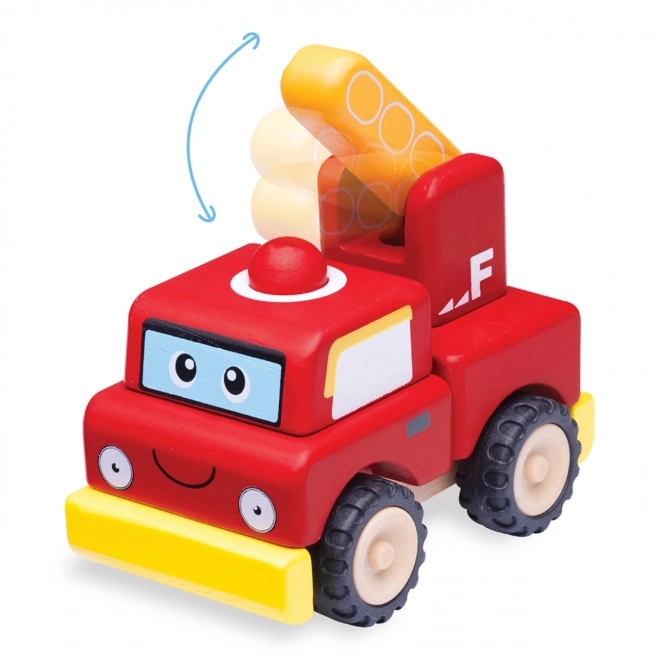 Wonderworld Mini Feuerwehrwagen aus Holz