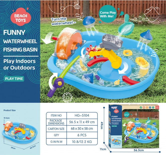 Wasserspielzeug Woopie mit Rad und Fischfang 2-in-1