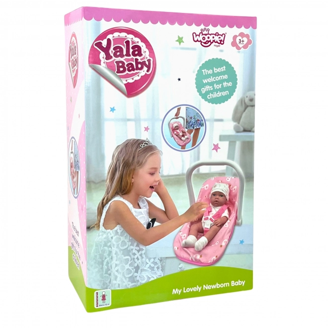 Woopie Baby-Puppe mit Tragesitz