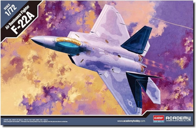 Plastikmodell des Flugzeugs F-22A Raptor