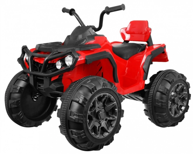 Kinder-Batterie-Quad rot + EVA-Räder + MP3-Radio + LED + langsamer Start