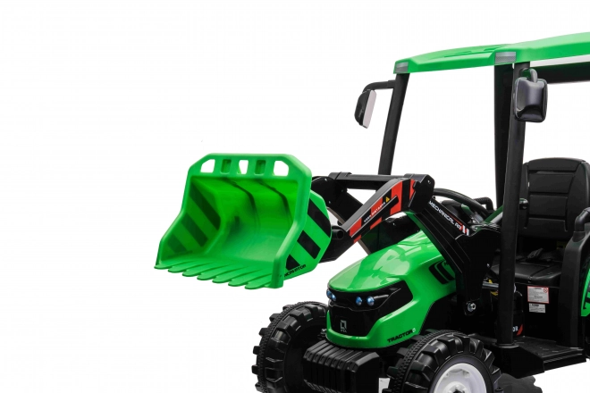 MEGA Traktor D68 mit Anhänger grün