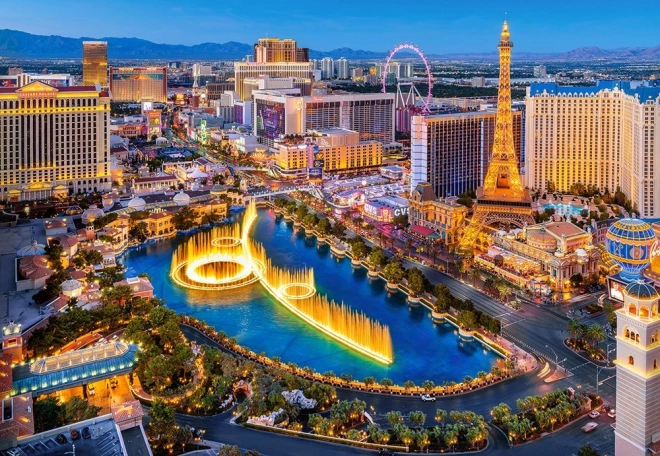 Wunderschöne Las Vegas Puzzle 1500 Teile