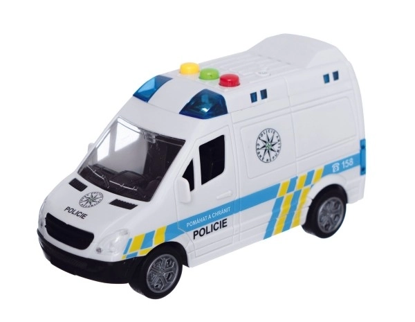 Polizei Lieferwagen mit Sound und Licht