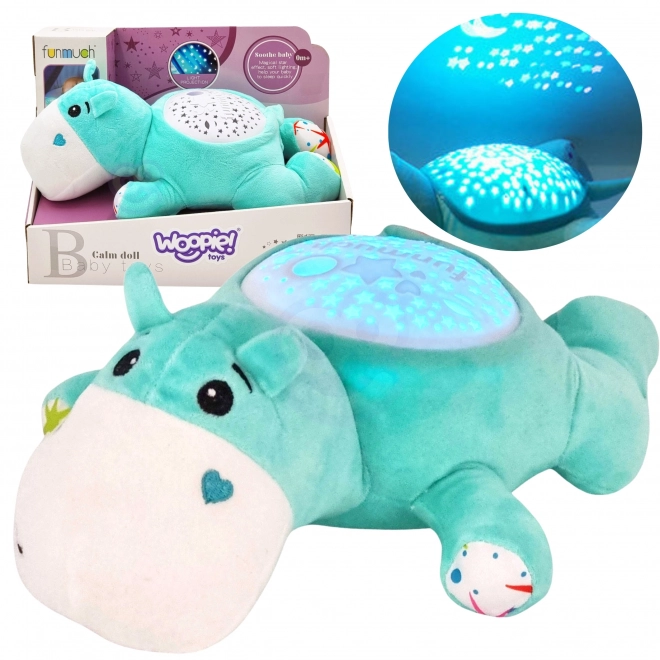 Woopie Baby Kuscheltier Projektor Schlafhilfe Nilpferd