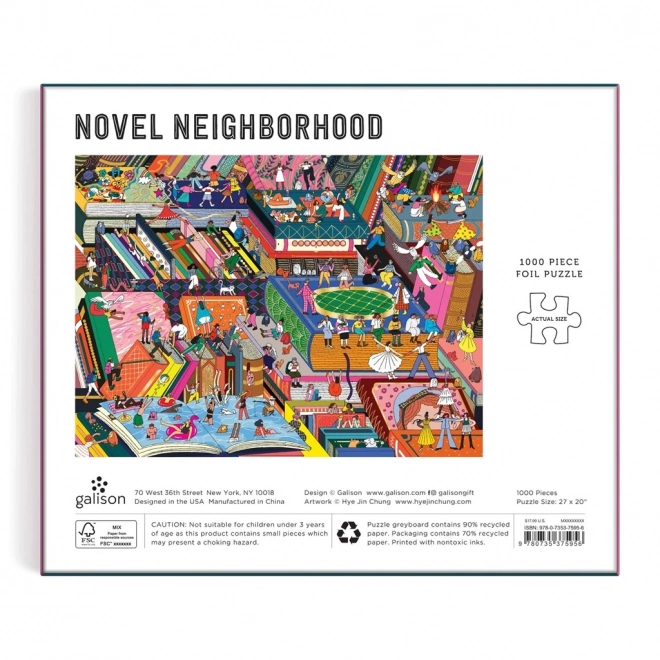 Galison puzzle roman in der nachbarschaft 1000 teile