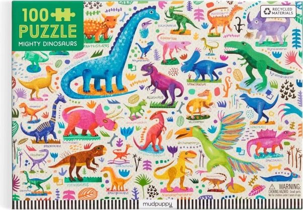 Mudpuppy Puzzle Mächtige Dinosaurier 100 Teile