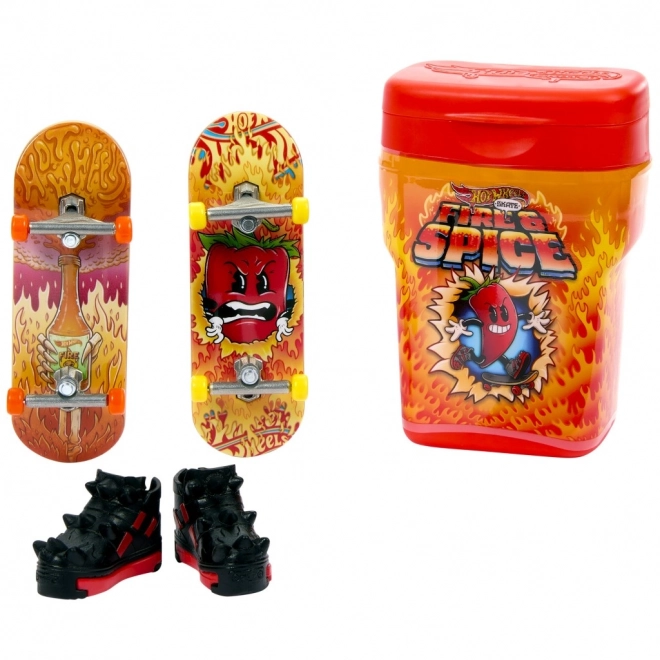 Hot Wheels Fingerboard Set mit Schuhen in Schachtel