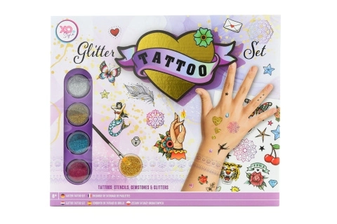 Glitzer Tattoo Set