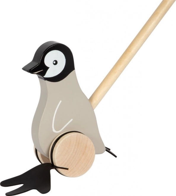 Holz-Pinguin Schiebe-Spielzeug