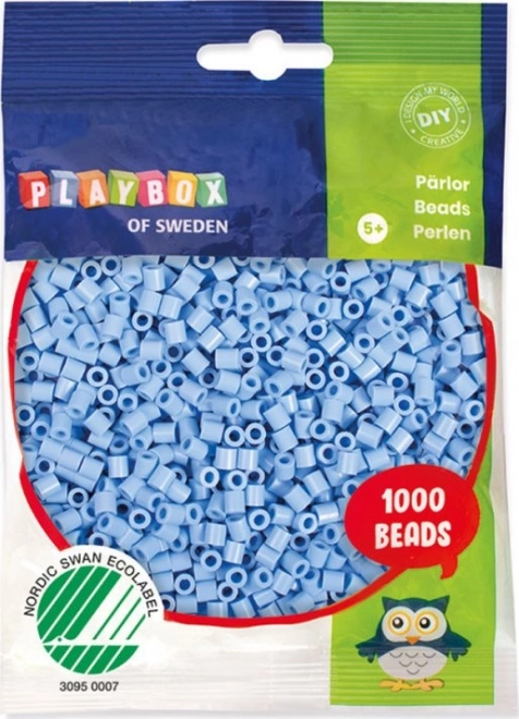 Pastellfarbene Bügelperlen Blau 1000 Stück