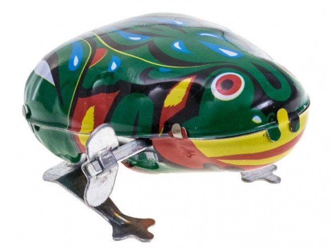 Aufziehbare Metallfrosch