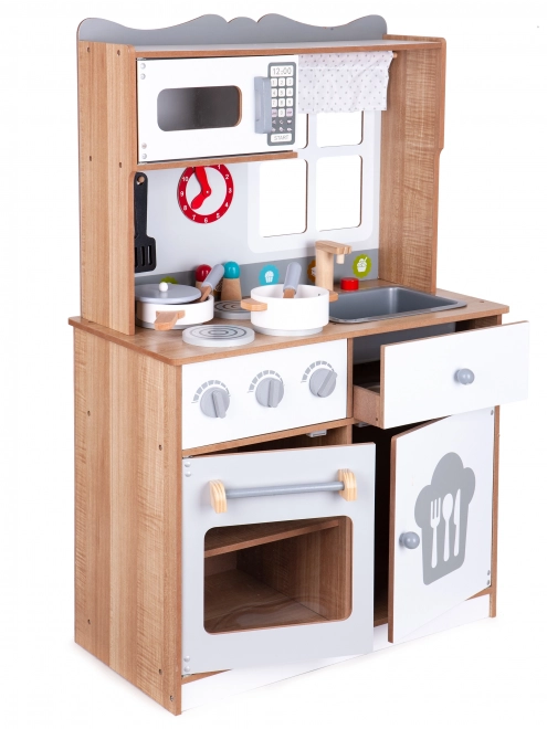 Holzkinderküche mit Zubehör Ecotoys