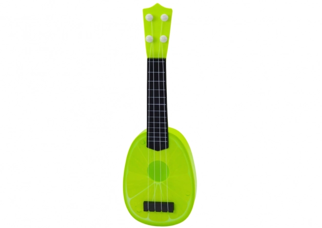 Mini-Ukulele für Kinder mit Limonenmotiv, Grün