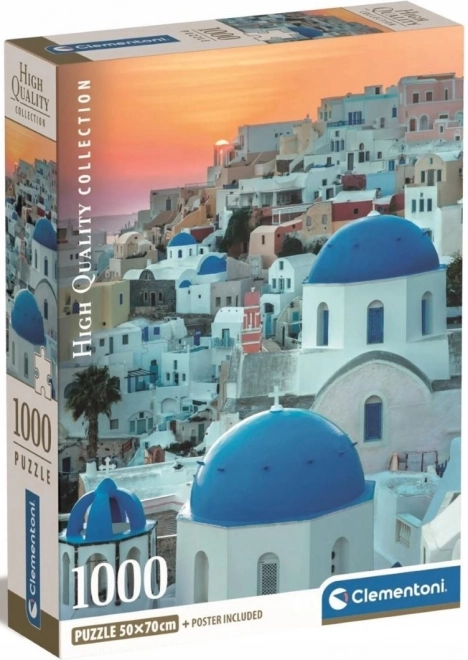 Clementoni Puzzle 1000 Teile - Kompakt Santorini