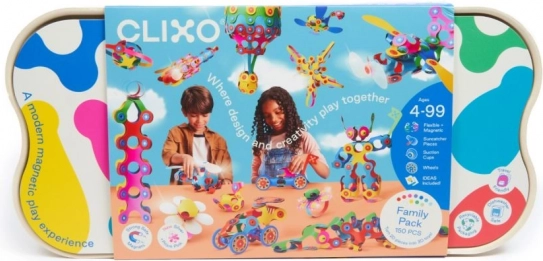 Magnetische Bausätze Clixo Family Pack - 150 Teile