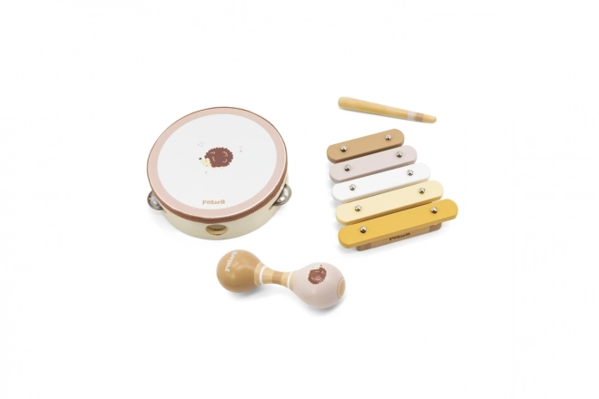 Musikinstrumente Set Holzigel