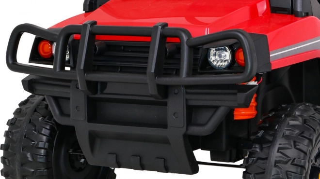 Kinder Bauernhof-Pick-up rot + Fernbedienung + Gepäckwagen + Schaufel + EVA + MP3 LED