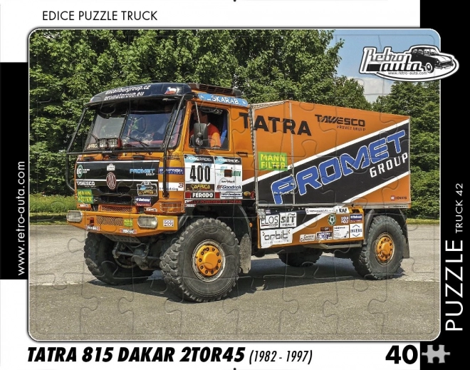 Retro-Auto Puzzle Truck Tatra 815 Dakar