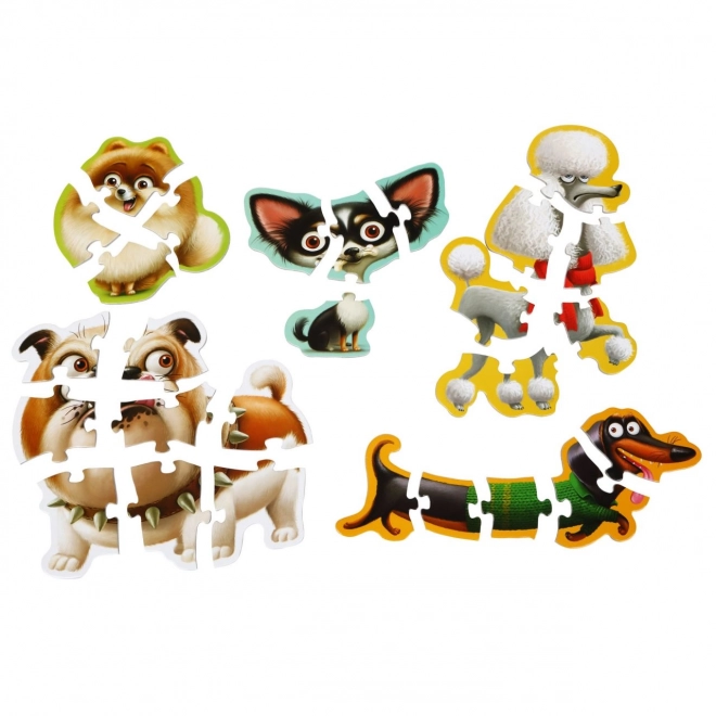 Puzzlika Hunde 5 in 1 Puzzle