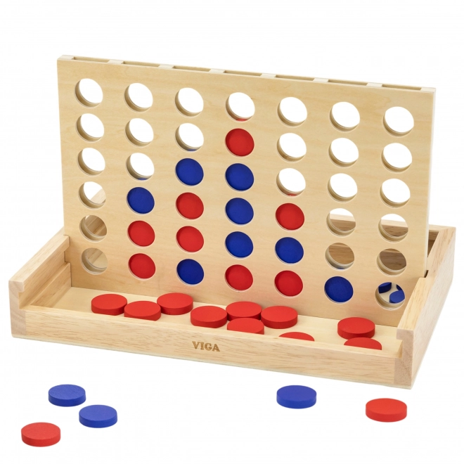 Holzspiel 4 in einer Reihe